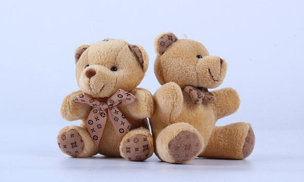 Ours en peluche jouets en peluche porte-clés poupées poupées en tissu célébration de mariage vendeurs de rue 10 cm de haut